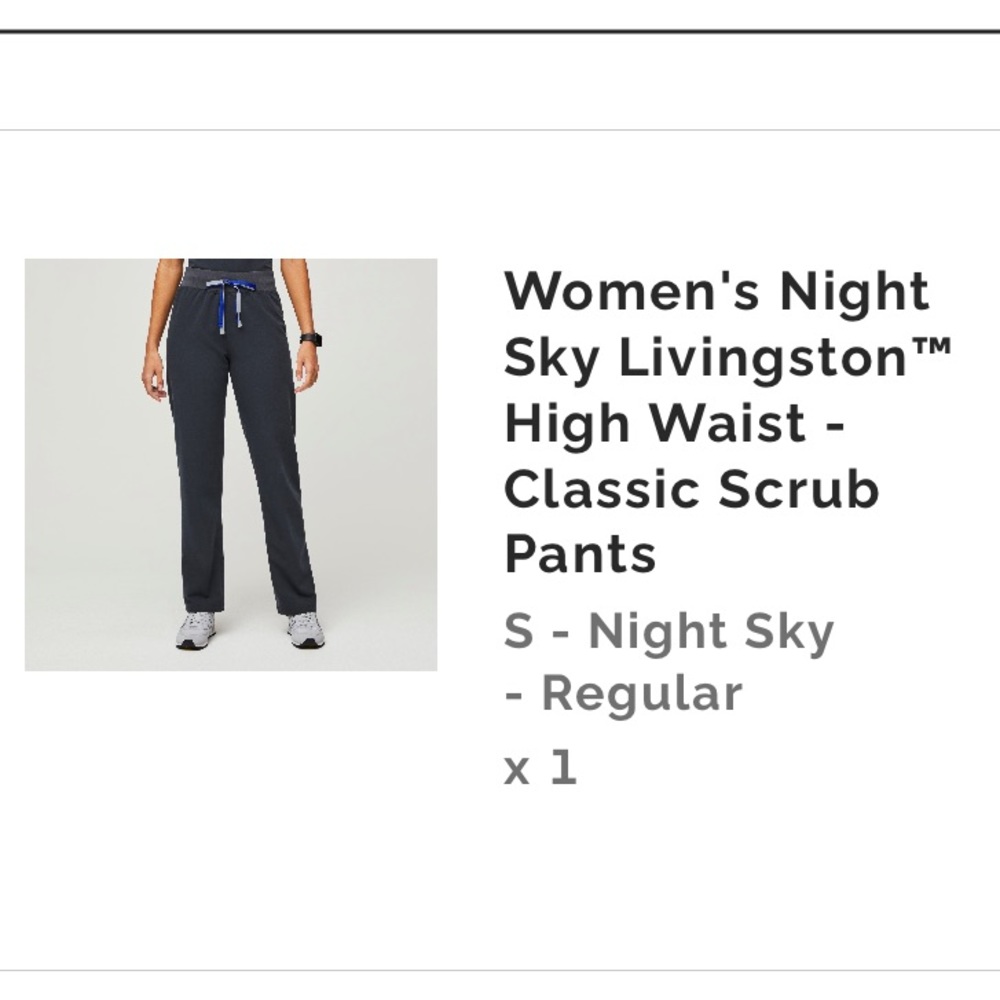 Women's Livingston High Waist scrubs pants